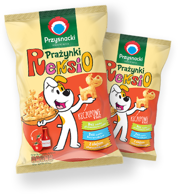 Przysnacki Reksio prażynki o smaku keczupowym